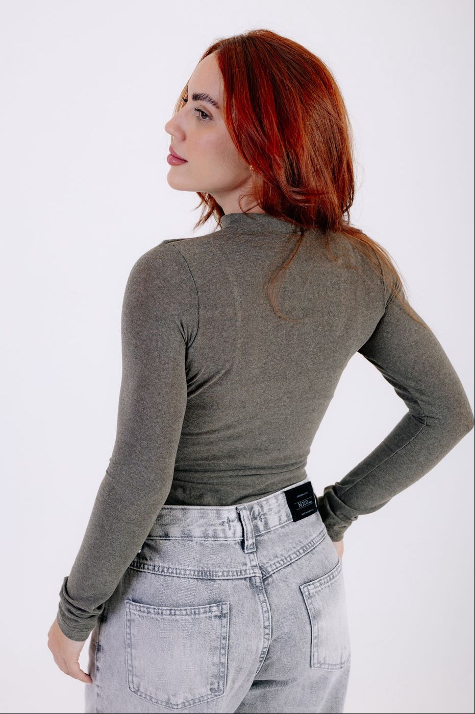 BLUSA MANGA LONGA SLIM MALHA
