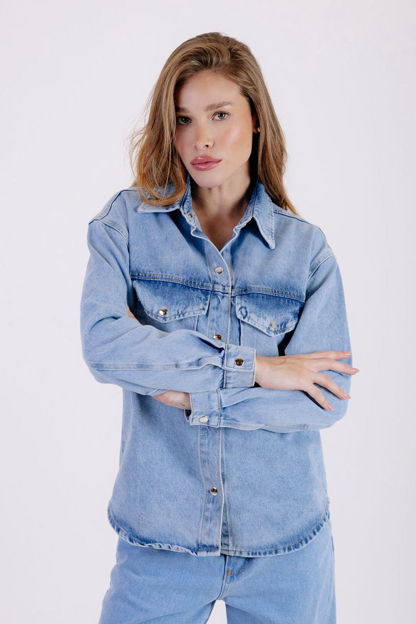 CAMISA JEANS OVER