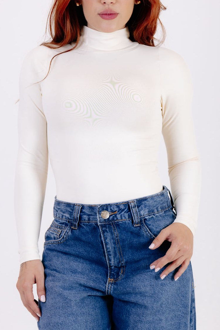 BODY MANGA LONGA C/ GOLA FORRO DUPLO