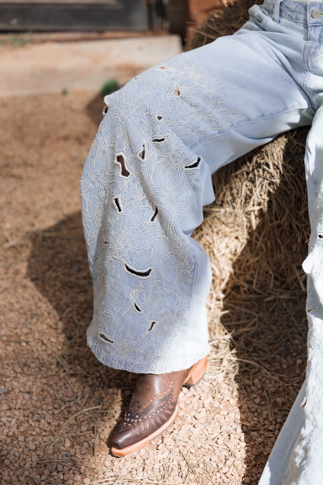 CALÇA SUPER WIDE LEG FLORE
