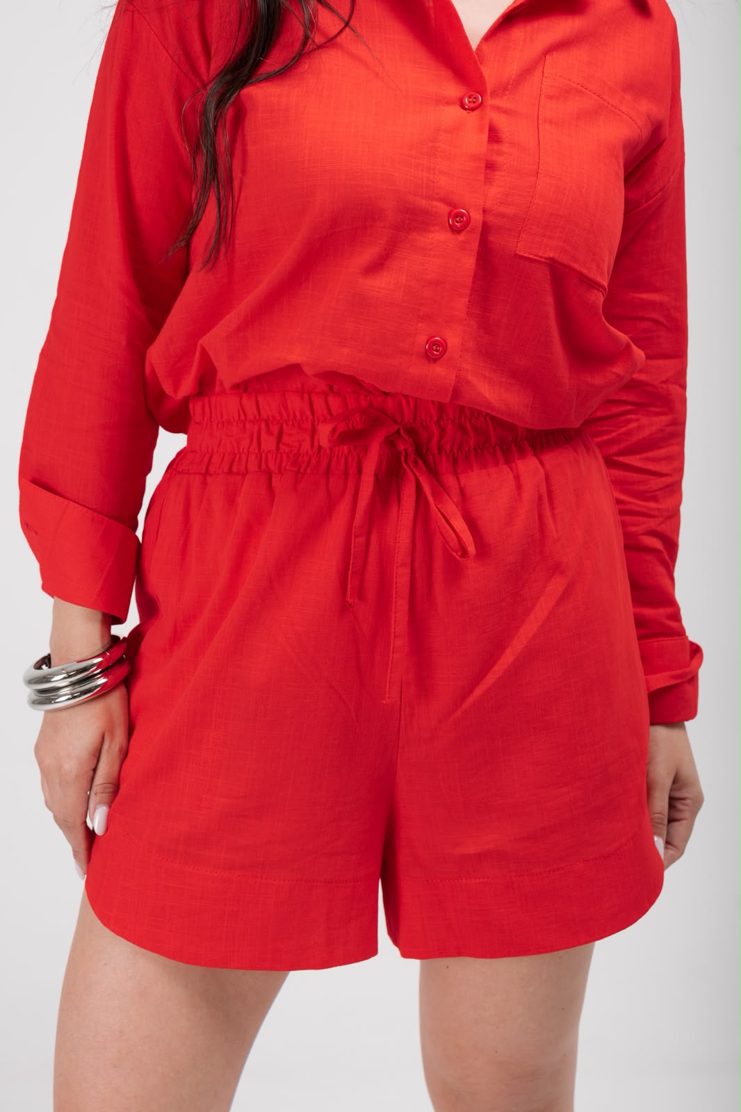 CONJUNTO DE CAMISA MANGA LONGA E SHORT