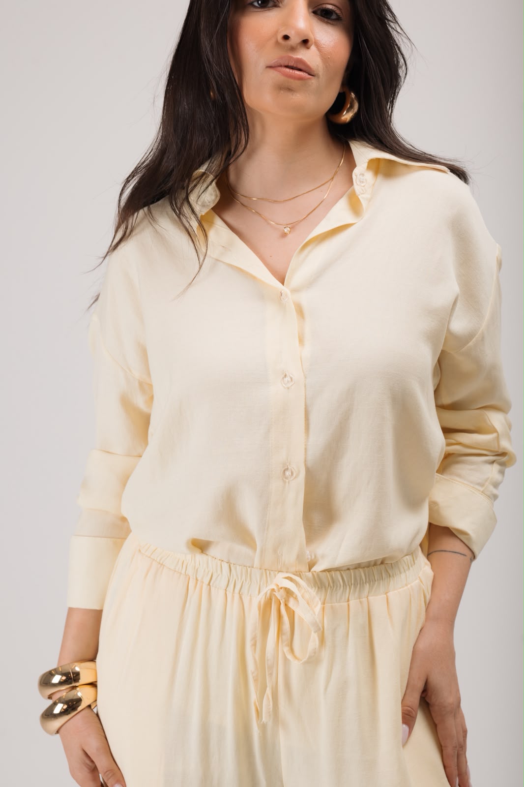 CONJUNTO DE CAMISA MANGA LONGA E CALÇA PANTALONA