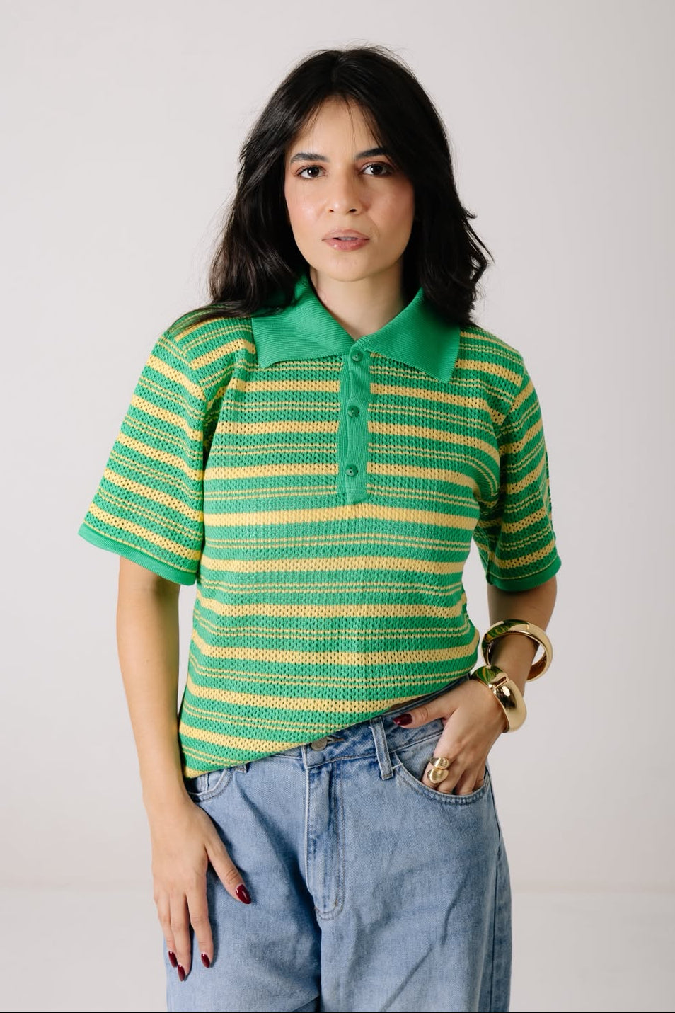 BLUSA COM GOLA POLO - BRASIL