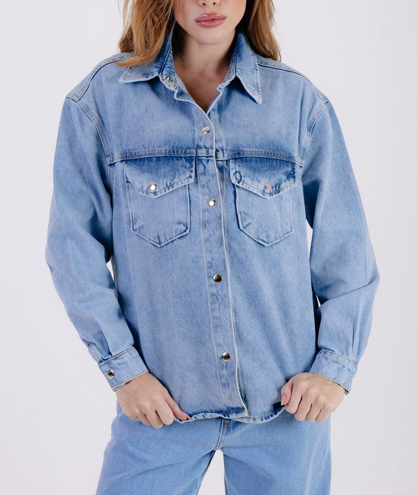 CAMISA JEANS OVER