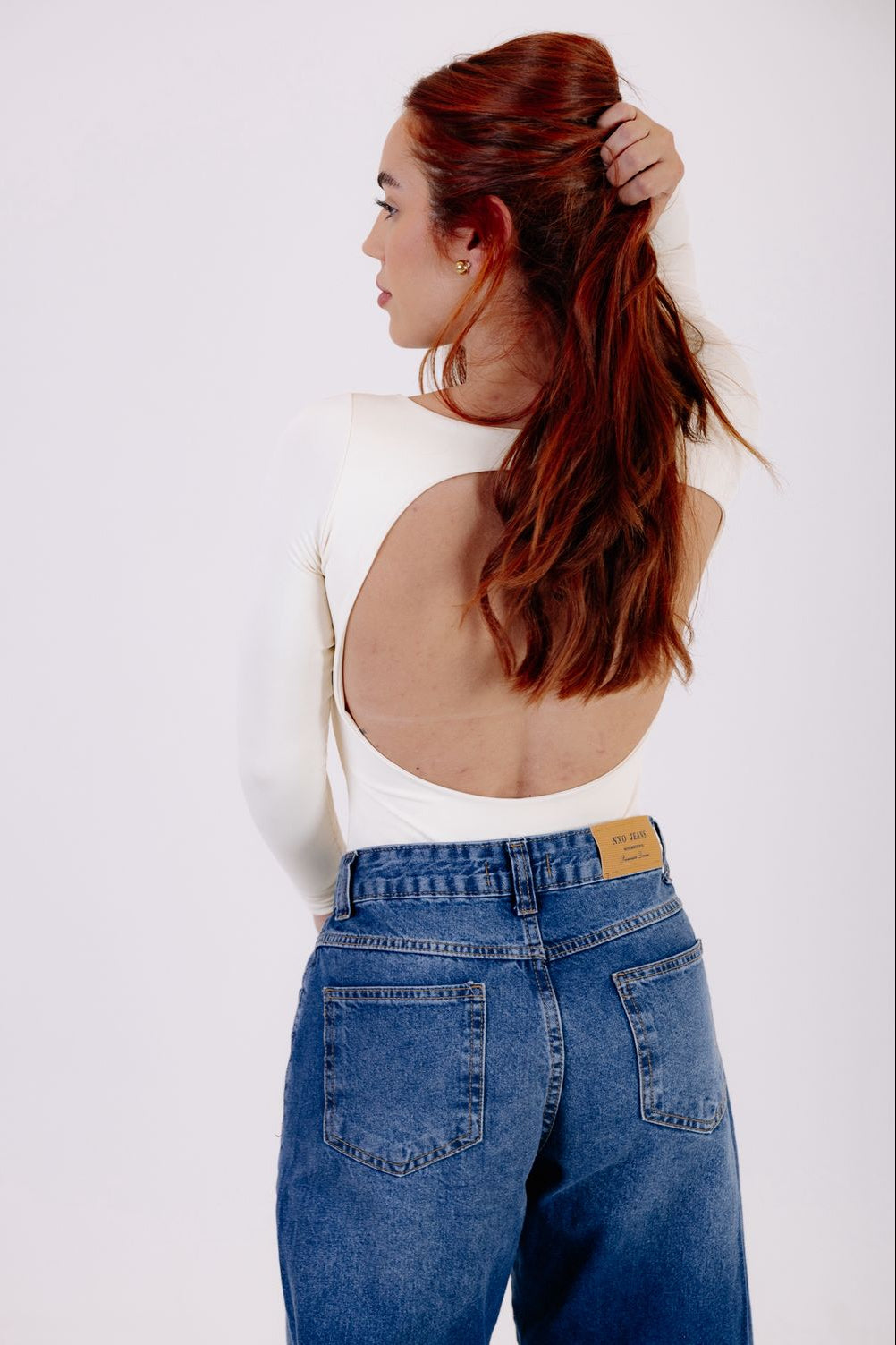 CALÇA JEANS MODELO BALLON