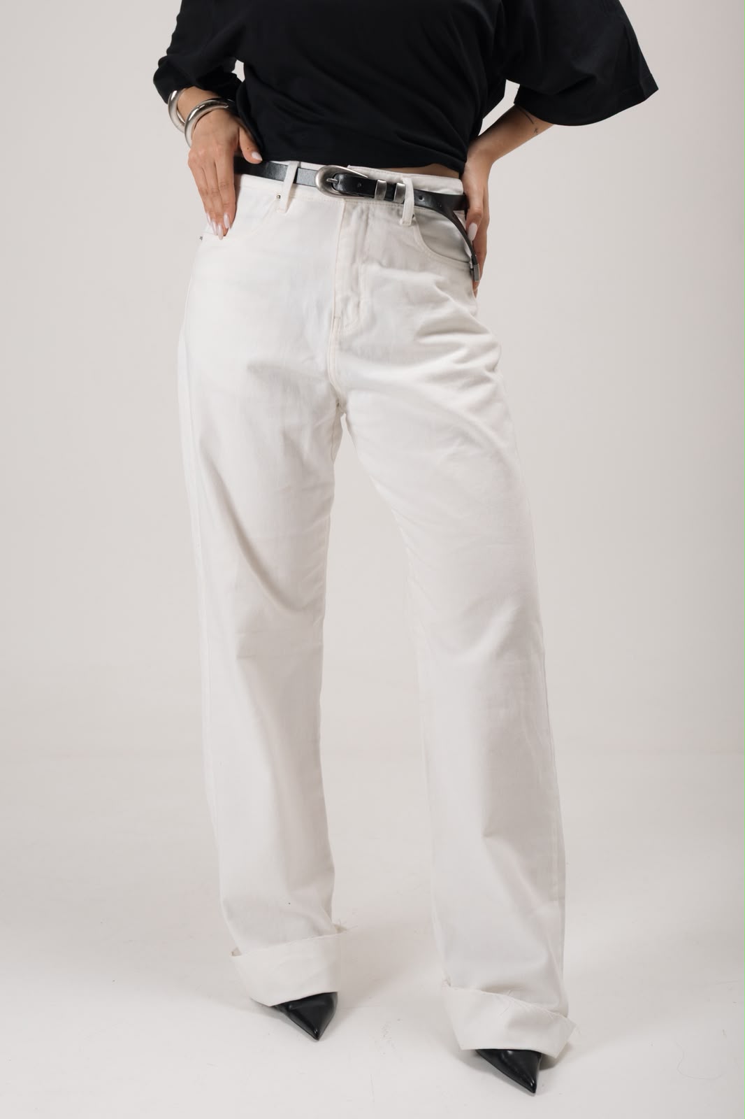 CALÇA JEANS WIDE LEG JULIANA