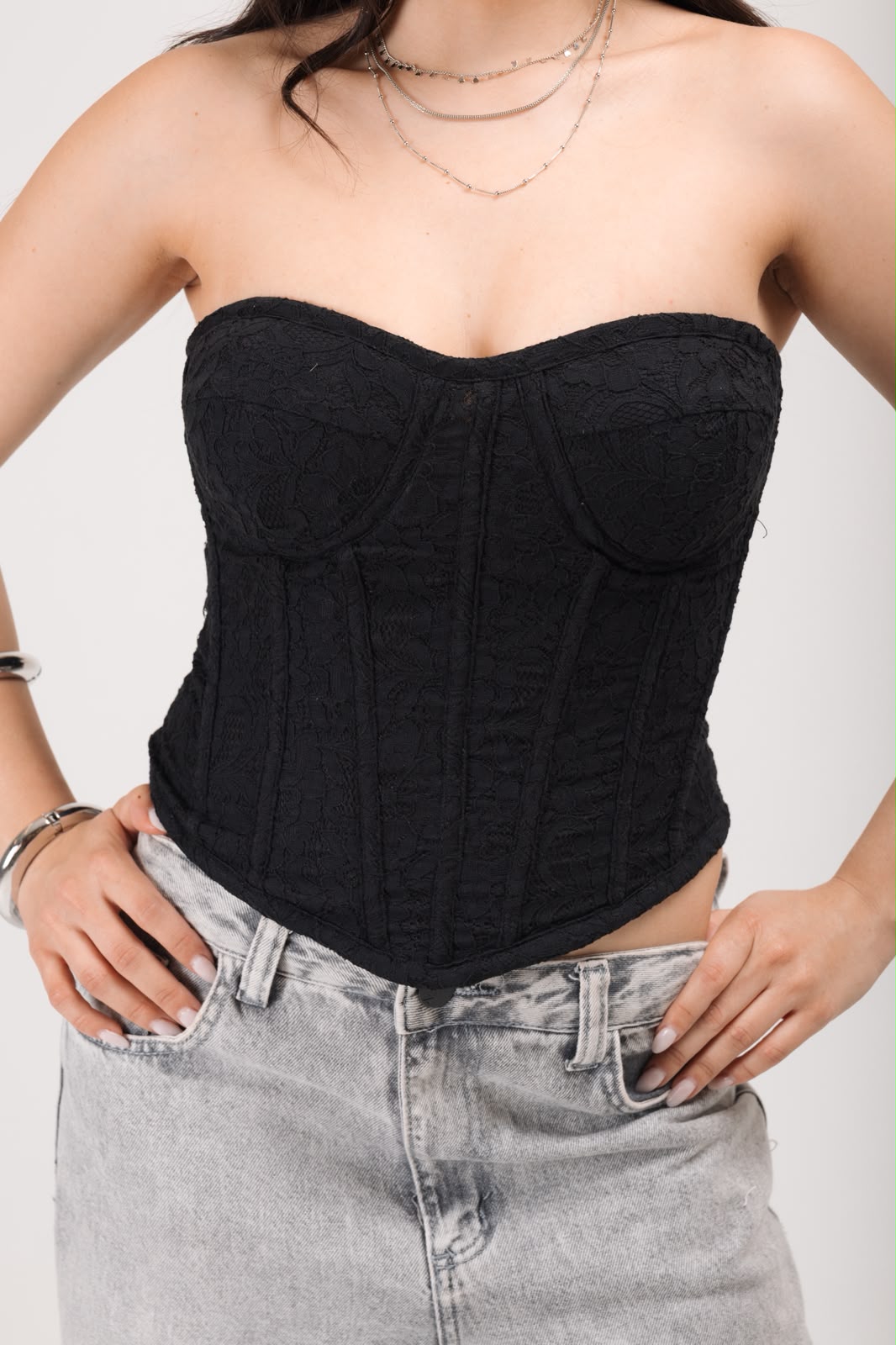 CORSELET DE RENDA PENELOPE