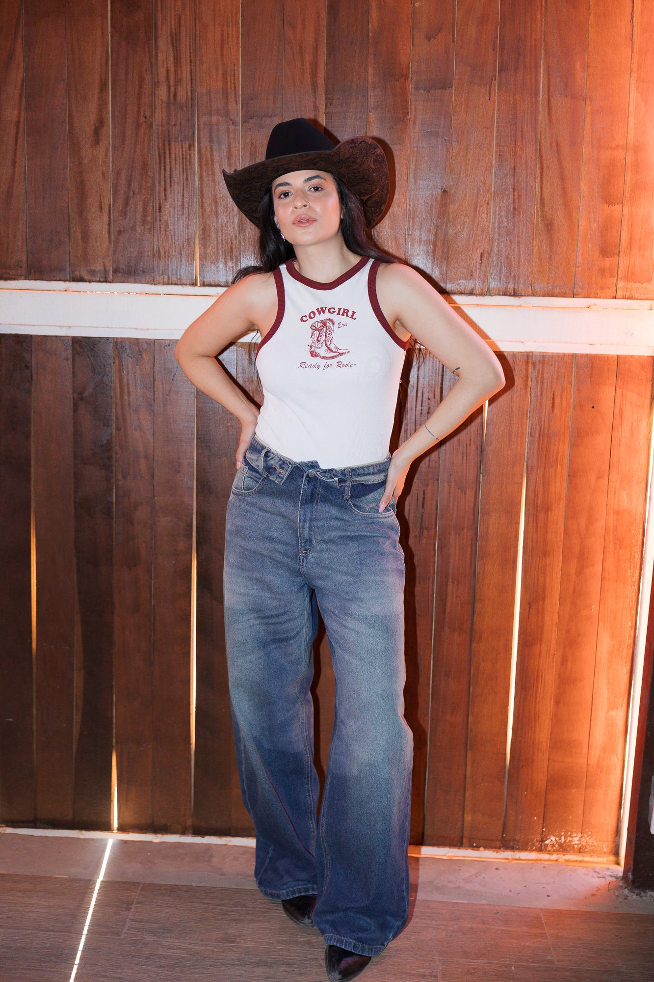 CALÇA JEANS BAGGY OVER CÓS INVERTIDO